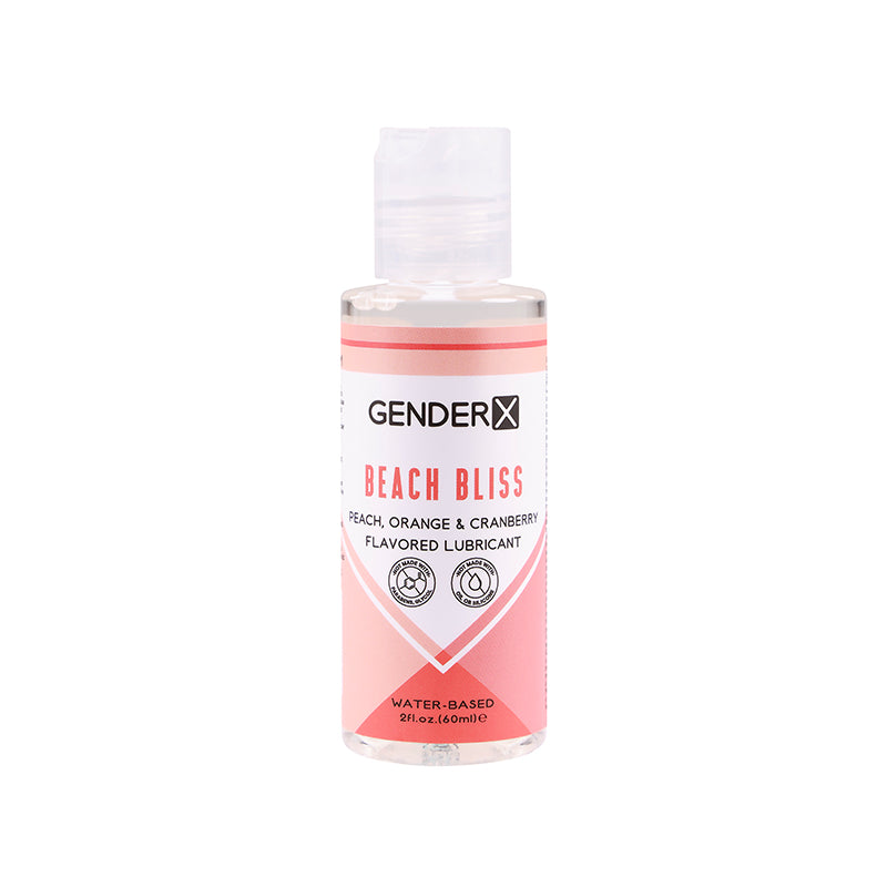 Gender X Beach Bliss Peach, Orange & Cranberry Flavored Water-Based Lubricant 2 oz.