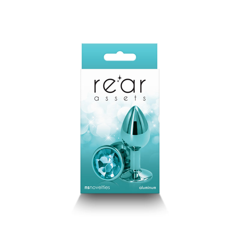 Rear Assets Metal Anal Plug Small Teal