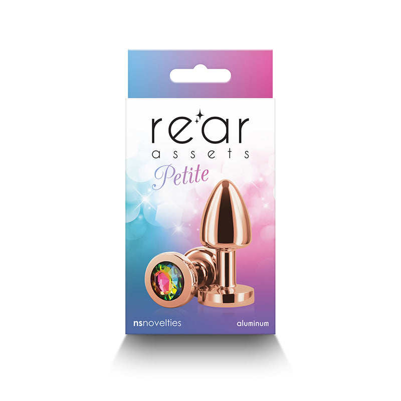 Rear Assets Petite Rose Gold/Rainbow