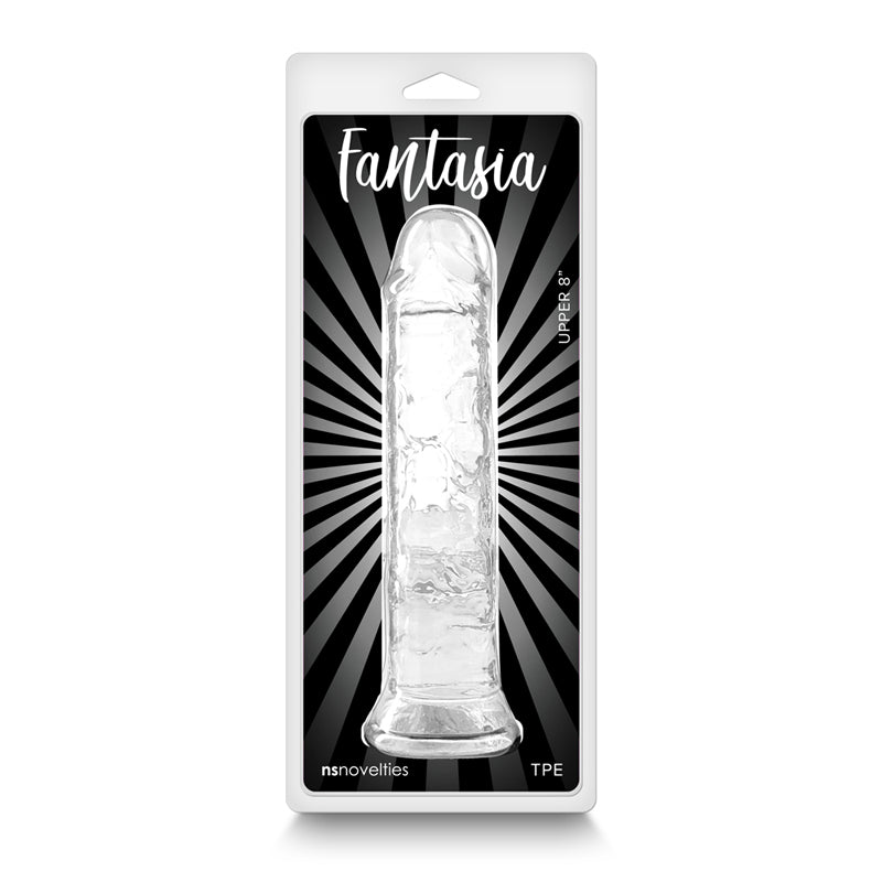 Fantasia Upper 8 in. Jelly Dildo Clear