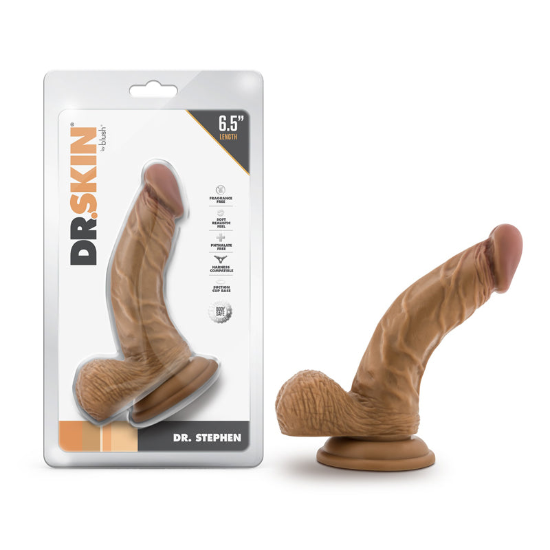 Dr. Skin Dr. Stephen 6.5 in. Dildo with Balls Tan