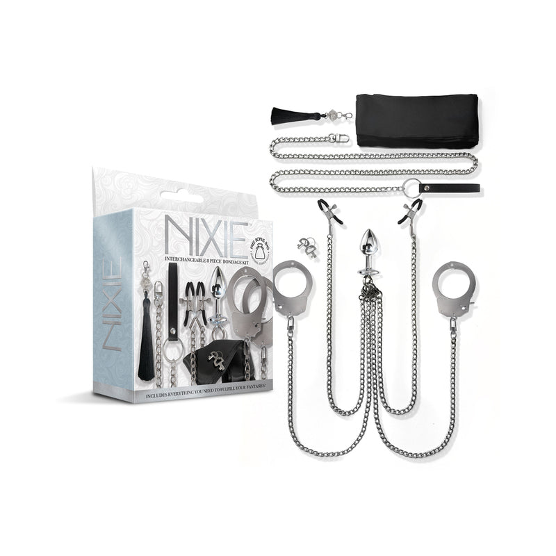 Nixie Metal Bondage 8-Piece Kit Silver