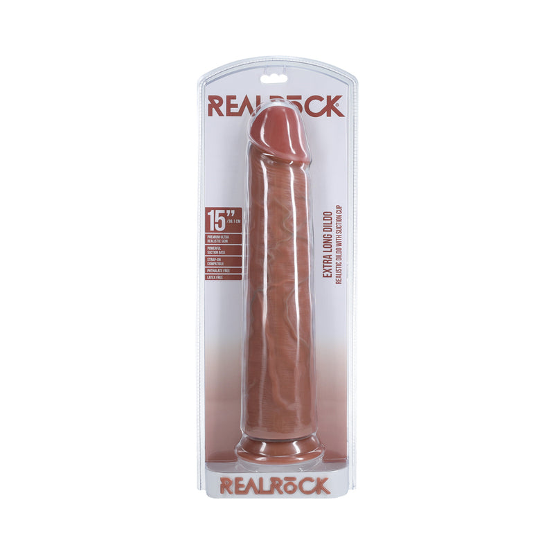 RealRock Extra Long 15 in. Dildo Tan