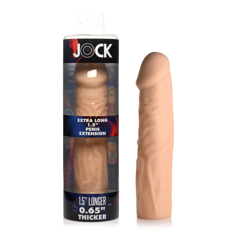 Jock Extra Long Penis Extension Sleeve 1.5 in. Light