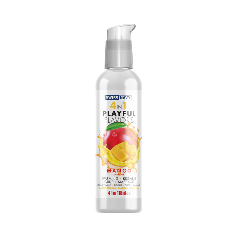 Swiss Navy 4 in 1 Playful Flavors Mango 4 oz.